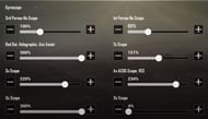 Gyroscope settings